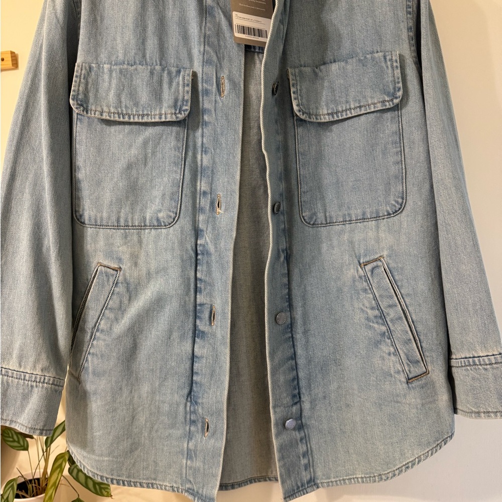 Everlane Oversized Boyfriend Denim Jacket S - Picture 4 of 5